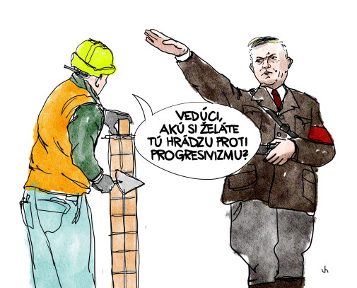 stavia hrádze ako Böbör (cartoon joke)